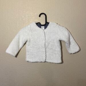 Harper Canyon Ivory Faux Fur Jacket Baby Size 18M